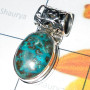 8.6 gram Crysocola D - XCP984-Chunky style close out Big Pendants