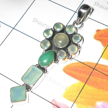11.5 gram Mix Stones A - XCP986-Designer silver gems closeout Pendants wholesale 11.5 gram Mix Stones A - XCP986-Designer silver gems closeout Pendants wholesale