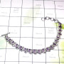 8 inch Amethyst D - SPB972-925 Exclusive Silver with Cut Amethyst Gemstone Wholesale