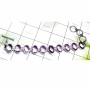 8 inch Amethyst F - SPB972-925 Exclusive Silver with Cut Amethyst Gemstone Wholesale