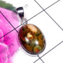Rhyolite B - RLT998-Sterling 925 Silver Wholesale Rhyolite Gemstone Pendant