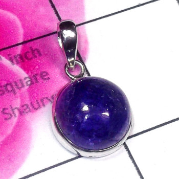Tanzanite C - TAZ999-Superior 925 Silver Cab Tanzanite Beautiful Pendant