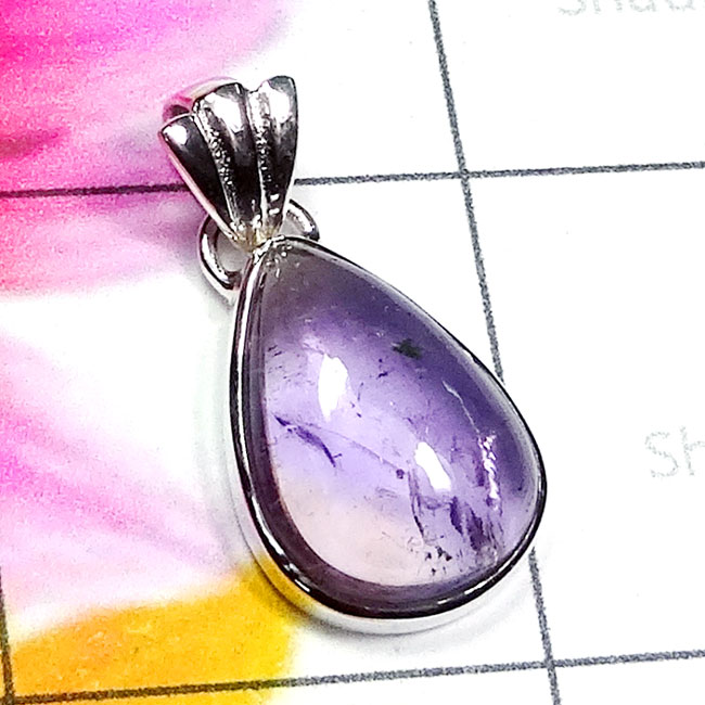 Ametrine D - ISP883-Cab Ametrine with 925 Superior Silver Stunning Pendant