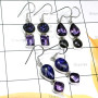 Amethyst, Charoite, Druzy A - SPE976-Charoite, Window Druzy, Turtella Jasper with 925 Silver 3