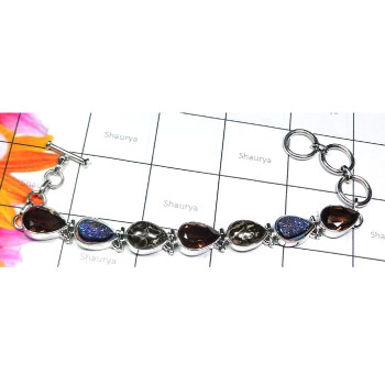 Turtella Jasper, Smokey, Druzy F - SPB963-Turtella Jasper, Smokey, Druzy, Made in 925 Silver Wholes