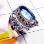 Alexandrite A - SDR864-Alexandrite, Sponge Coral, Larimar with 925 Silver Design