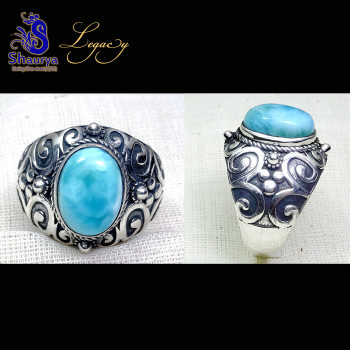 Larimar O - FBJ980-Larimar, Charoite, Tanzanite, Kynite, Labradorite, 925 Si