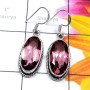 Pink Hydro E - SDE847-Cut n Cab Semiprecious Gemstone 925 Exclusive Silver Stun