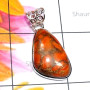 Red Copper Turquoise A - ISP861-925 Plain Silver Red Copper Turquoise Fancy Shape Stunnin