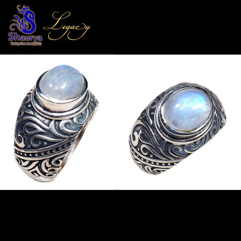 Rainbow Moonstone E - FBJ977-Tanzanite, Lapis, Rainbow, Turtella Jasper 925 Sterling S