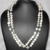 White pearl B - BDN997- Wholesale sterling silver with pearl beads handmade Neck