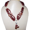 Color pearl J - BDN994-925 Sterling silver & matti finish beads wholesale
