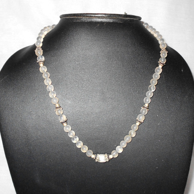 Onyx cab A - BDN992- Handmade gemstone Necklaces with sterling silver Onyx cab A - BDN992- Handmade gemstone Necklaces with sterling silver