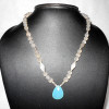 Onyx cab O - BDN992- Handmade gemstone Necklaces with sterling silver