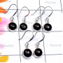 3 Pair Black Onyx A - SVP902-925 Silver Manufacturer Genuine Cab Black Onyx 3 Pair Lig