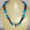 Blue Turquoise, Pearl B - BDN975- 925 Sterling silver with Beads fashion necklaces collect