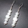 White pearl D - BDJ997- Beautiful white pearl gemstone Earrings wholesale