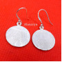 Matte Finish Earring C - SDE818-925 Sterling Silver n Matte Finish Stunning Earring