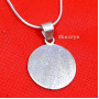 Matte Finish Silver Pendant B - SD758-Matte Finish 925 Sterling Silver Elegant Pendant