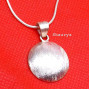 Matte Finish Silver Pendant O - SD758-Matte Finish 925 Sterling Silver Elegant Pendant