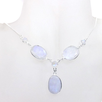 19 inch Rainbow Cut H - SCN990-Semiprecious Cut Gemstone 925 Silver Manufacturer 19 inch 19 inch Rainbow Cut H - SCN990-Semiprecious Cut Gemstone 925 Silver Manufacturer 19 inch