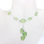 18 inch Prynite G - SCN982-Semiprecious Cut Gemstone 925 Sterling Silver 18 inch Bez