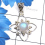 Rainbow Moonstone A - SD734-Round Shape Semiprecious Gemstone Made in 925 Silver Handm