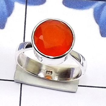 Carnelian Cut D - PSR876-Semiprecious Cut Gemstone 925 Silver Manufacturer Plain R Carnelian Cut D - PSR876-Semiprecious Cut Gemstone 925 Silver Manufacturer Plain R