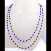 36 inch Blue Hydro G - BDN970-36 inch Brass Gold Plated Vermeil Lab Created Hydro Beads