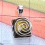 Eclipse H - SSP998-New Year Collection Semiprecious Cab Gemstone with Sterli