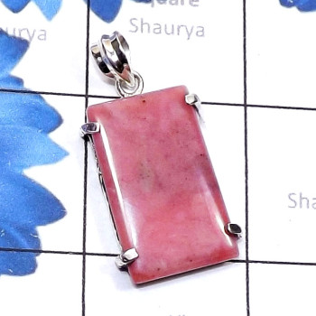 Rhodonite C - SSP995-Sterling 925 Silver Manufacturer Semiprecious Cab Gemston Rhodonite C - SSP995-Sterling 925 Silver Manufacturer Semiprecious Cab Gemston