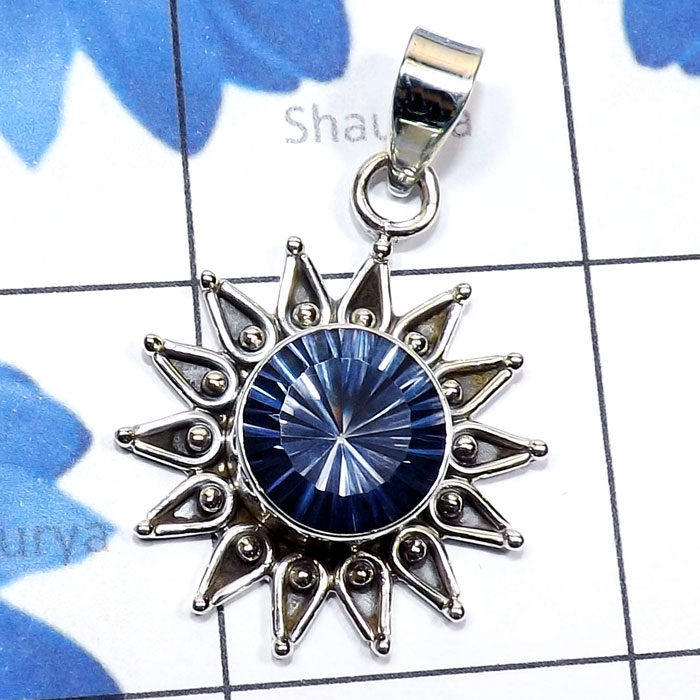 Blue Mystic D - SSP985-Semiprecious Gemstone Made in 925 Sterling Silver New Des