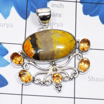 Eclipse n Citrine F - SSP966-Brecciated Mookaite, Vasonite, Blue Aragonite, Septarian