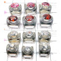 12 Pcs CZ cut stones B - WSL994- Wholesale Designer Rings combo lots with 925 sterling si