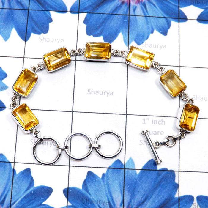 Citrine B - SPB911-Direct Factory 925 Silver with Genuine Cut n Cab Gemstone Citrine B - SPB911-Direct Factory 925 Silver with Genuine Cut n Cab Gemstone