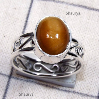 Cats Eye E - SDR785-Semiprecious Gemstone Made in 925 Silver Handmade Designe