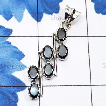 Hematite Cut O - SD723-Direct Factory 925 Sterling Silver with Semiprecious Gemst