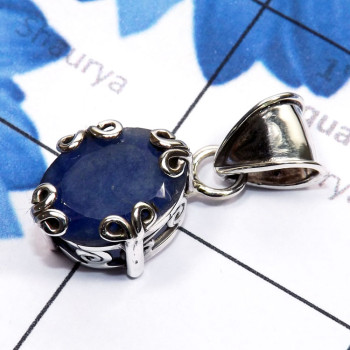 Blue Sapphire Corundum D - SSP935-Genuine Cut n Cab Gemstone 925 Silver Manufacturer New De Blue Sapphire Corundum D - SSP935-Genuine Cut n Cab Gemstone 925 Silver Manufacturer New De