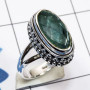 Apatite A - SDR780-Handmade 925 Sterling Silver Genuine Gemstone Ring