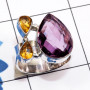 Amethsyt, Citrine, I - CLR947-Dendritic Agate, Silicon Druzy, Apatite, Amethyst, Ethiop