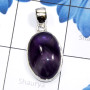 Chevron Amethyst A - ISP837-Natural Gemstone Made in 925 Silver Trendy Plain Pendant