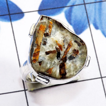 Astrophyllite Druzy A - DAS996-Astrophyllite Druzy 925 Sterling Silver Handmade Wholesal