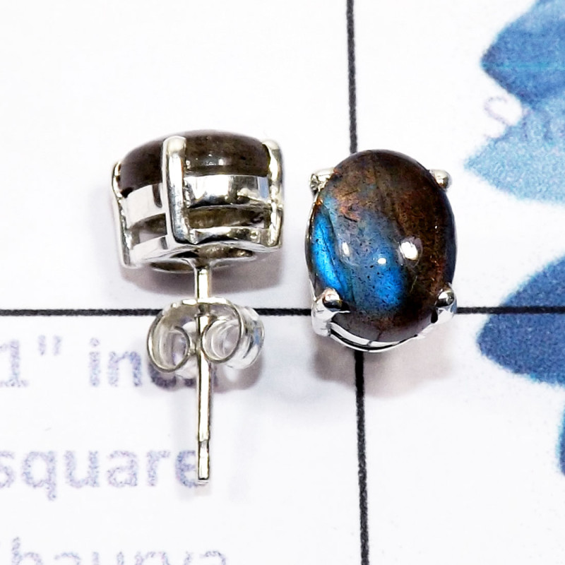 Labradorite cab O - SSE961-7x9mm Oval Multi Cabochon Gemstone 925 Silver Handmade Wh Labradorite cab O - SSE961-7x9mm Oval Multi Cabochon Gemstone 925 Silver Handmade Wh
