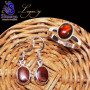 2 Pcs Ammolite Set A - ALG979-Ammolite Gemstone 925 Sterling Silver Earring with Ring,