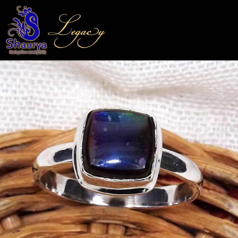 Ammolite C - ALG962-Ammolite Gemstone 925 Sterling Silver Handmade Wholesale