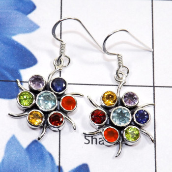 Chakra Stone O - CHP984-Seven Chakra Gemstone 925 Sterling Silver Wholesale Desig Chakra Stone O - CHP984-Seven Chakra Gemstone 925 Sterling Silver Wholesale Desig