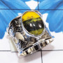 Eclipse D - RSS988-925 Sterling Silver Gemstone Ring with Black Coral, Pryni