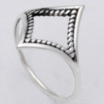 Plain Silver Ring C - SCR886-Wholesale 925 Sterling Silver Plain Casting Ring