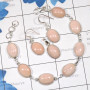 3 Pcs Pink Opal Set O - SBP923-Factory made Earring Pendant Bracelet Set Pink Opal 925 S