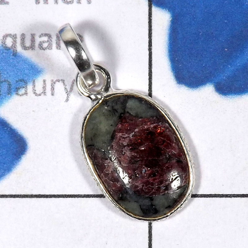 Eudailyte Pendant A - SBP907-Bejal Eudailyte Bracelet Pendant Handmade 925 Sterling Si